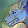 blue dog head
